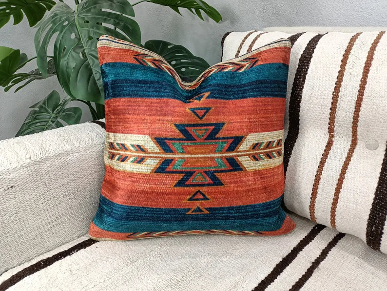 home decor pillow, tribal pillow cover, bench cushion, contemporary pillow, aztec pillow, body pillow