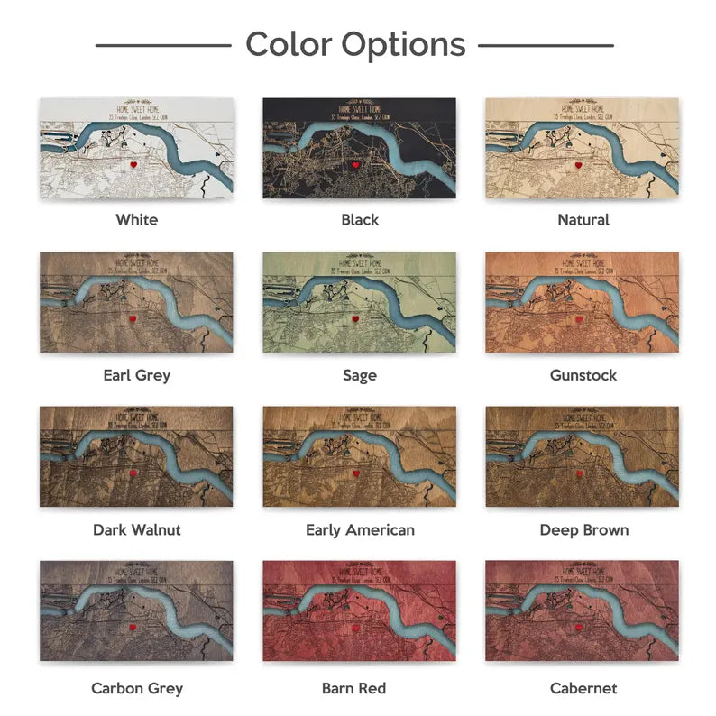 Personalized Key Holder For Wall, Custom Coordinates/City Map