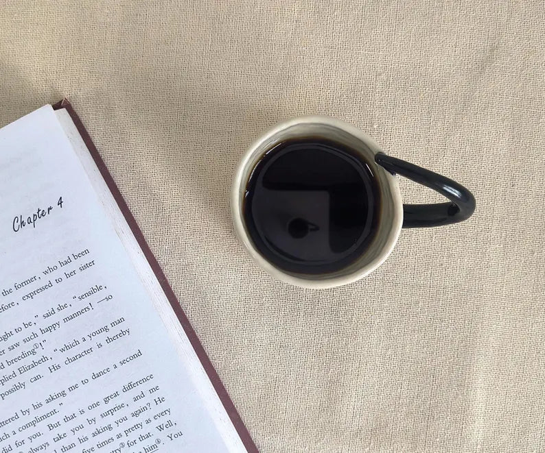 Handmade Ceramic Cat Espresso Cup: Custom Cat Mom/Dad Gift (3.5oz)